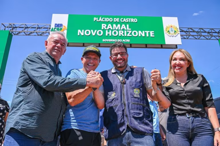 Pavimentação do Ramal Novo Horizonte, em Plácido de Castro