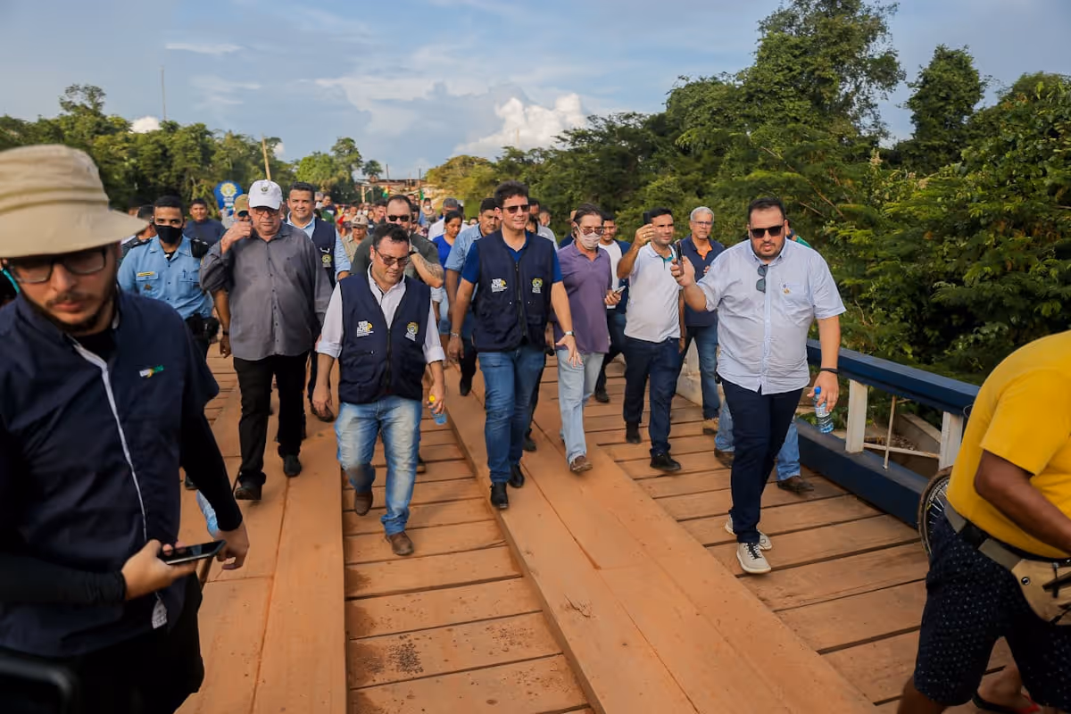 Gladson Cameli garantiu a integração social e comercial entre Plácido de Castro e o município de Bella Flor, na Bolívia, com a ponte sobre o Rio Rapirrã